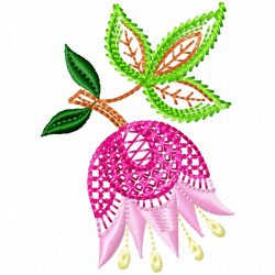 Flowers Embroidery Design 10